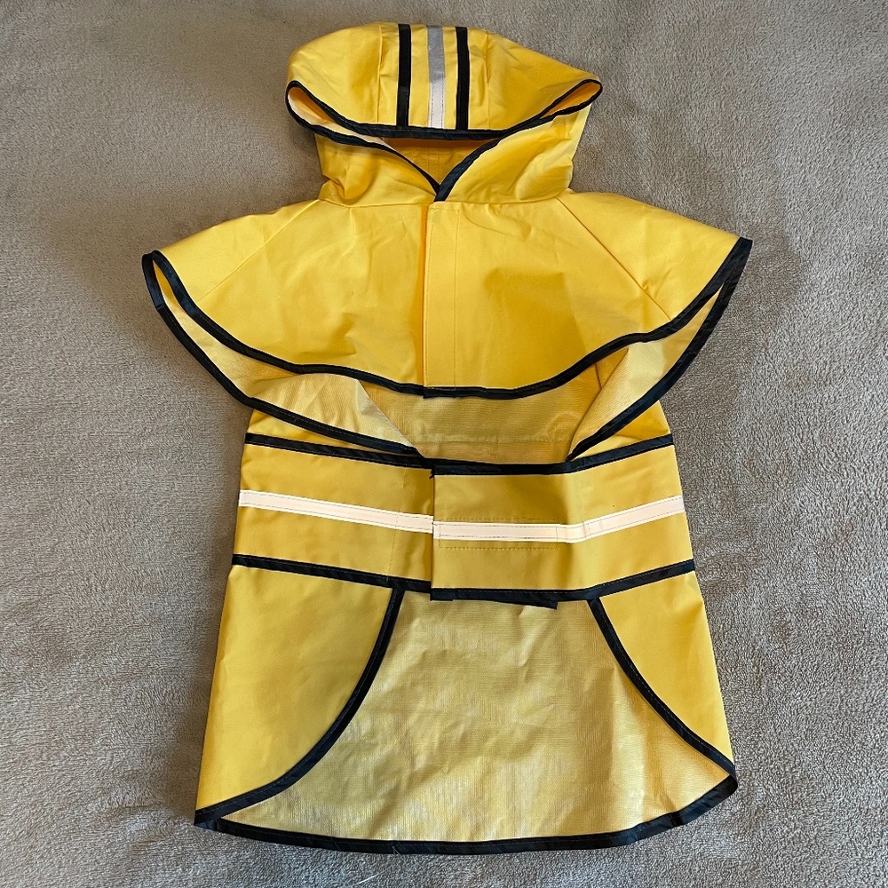 Fashion Pet Yellow Reflective Dog Rain Coat - Picture 4 of 13